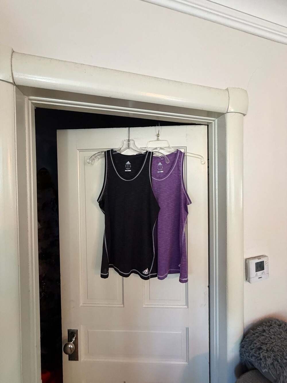 Adidas Climalite Tank Tops Size M Lot of 2 Black Purple